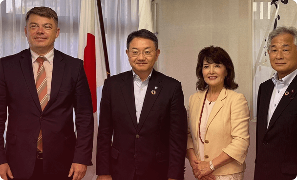 people from poland and japan smiling